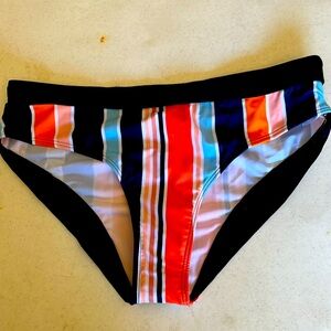 Multiple striped ladies Large bathing suit bottom.